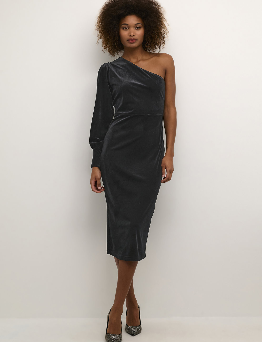 Kaffe Kakelly One Shoulder Dress Midi Kleider Boozt