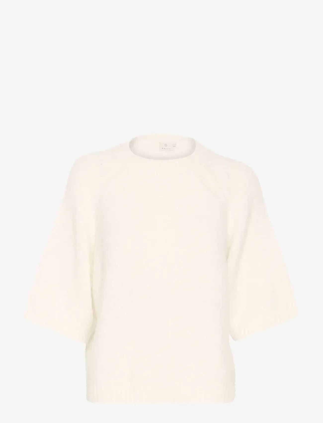 Kaffe - KAemilie Cropped Knit Pullover - efterårstøj - chalk - 0