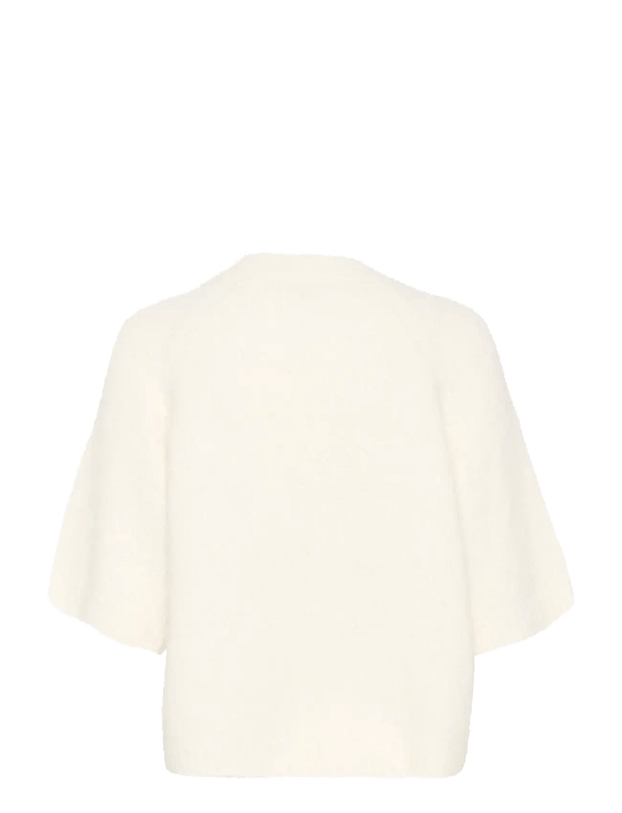 Kaffe - KAemilie Cropped Knit Pullover - stickade tröjor - chalk - 2