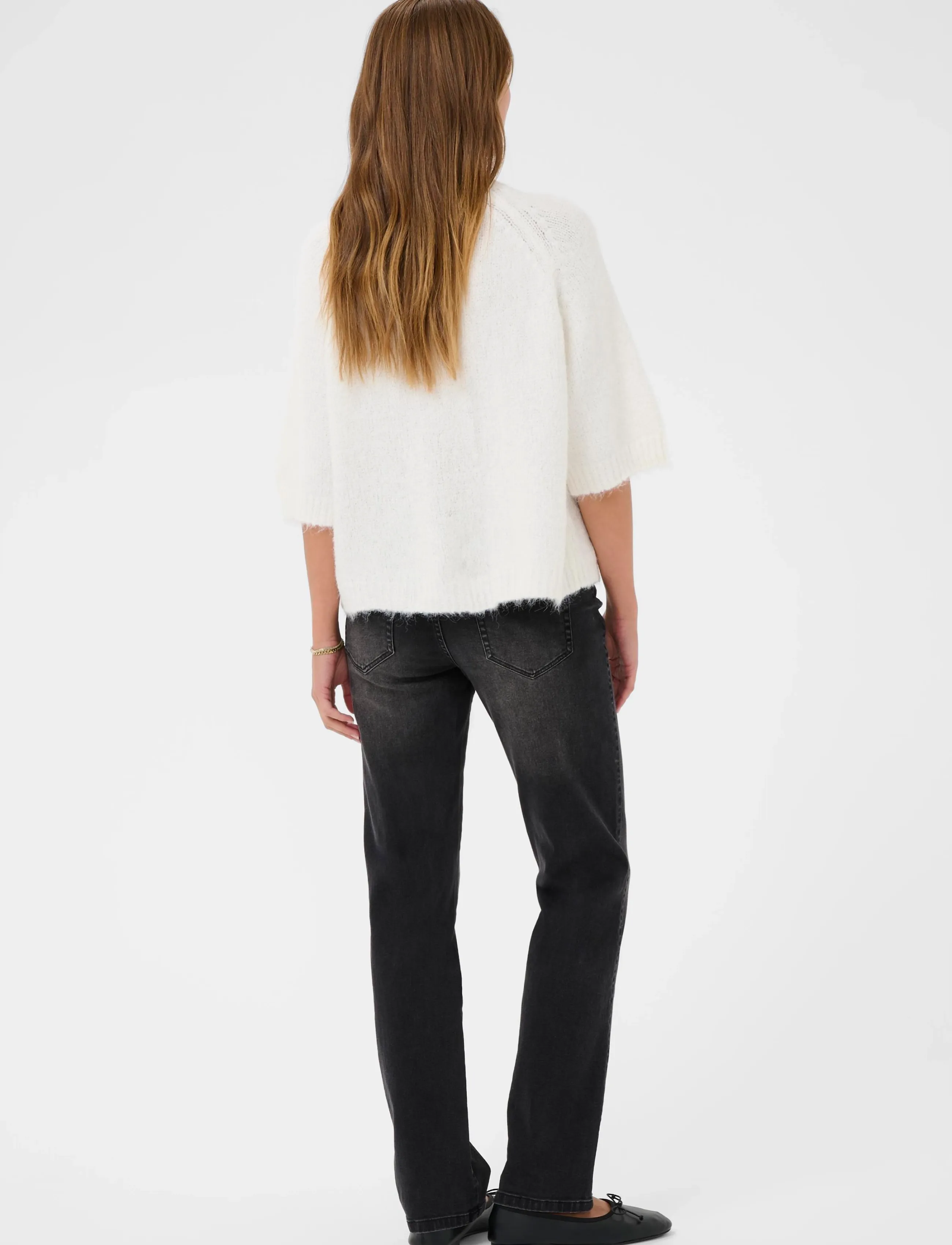Kaffe Kaemilie Cropped Knit Pullover stickade tröjor dam – bild 5