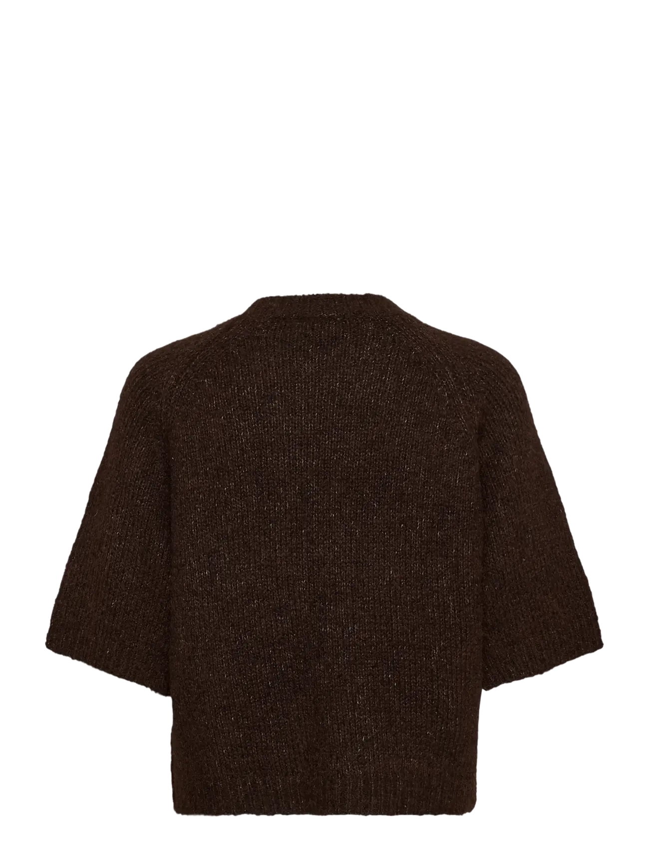 Kaffe - KAemilie Cropped Knit Pullover - kampsunid - coffee bean - 1