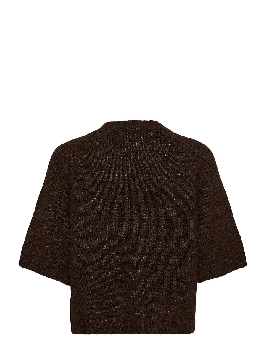 Kaffe - KAemilie Cropped Knit Pullover - pullover - coffee bean - 1