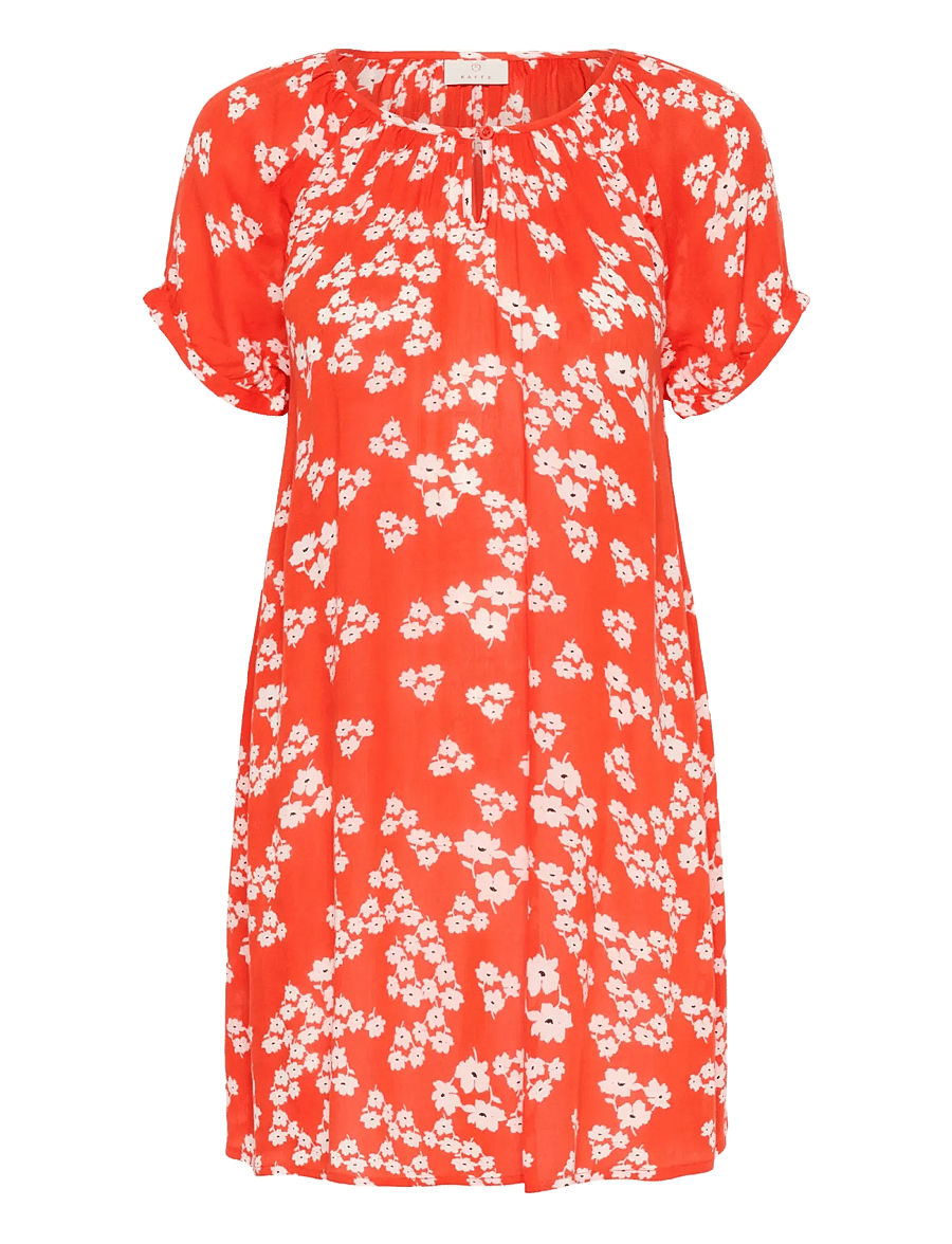Kaffe - KAamber Tunic Printed - sommerkjoler - red/chalk/red petit fleur - 1