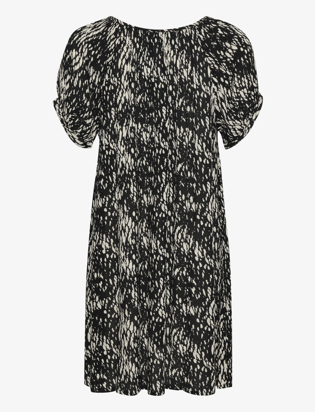 Kaffe - KAamber Tunic Printed - korte kjoler - black/white graphic snake - 2