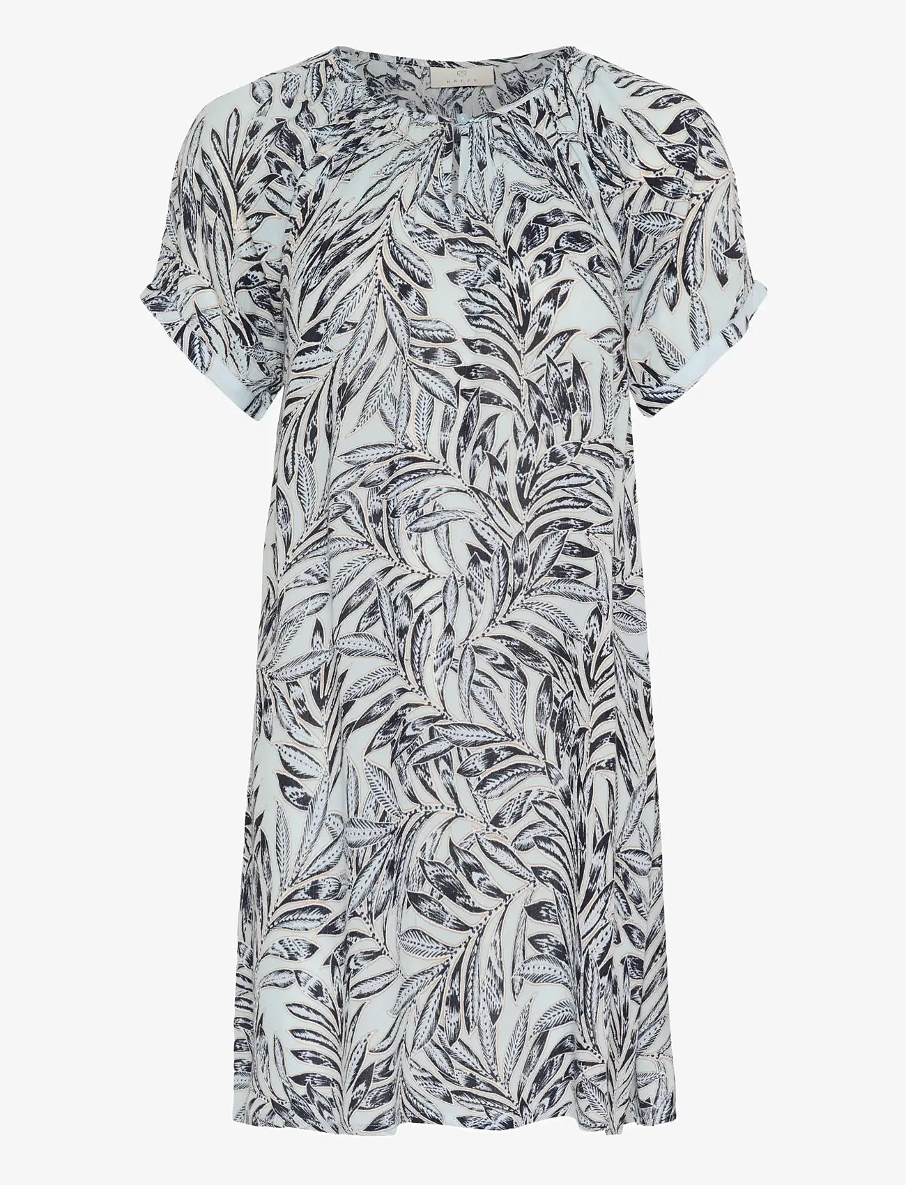 Kaffe - KAamber Tunic Printed - geschenke unter chf 50 - blue leaf print - 0