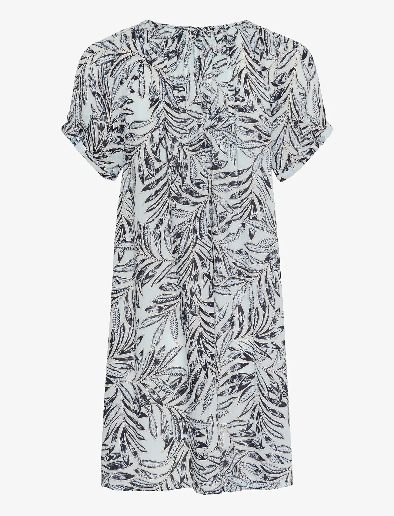 Kaffe - KAamber Tunic Printed - geschenke unter chf 50 - blue leaf print - 1