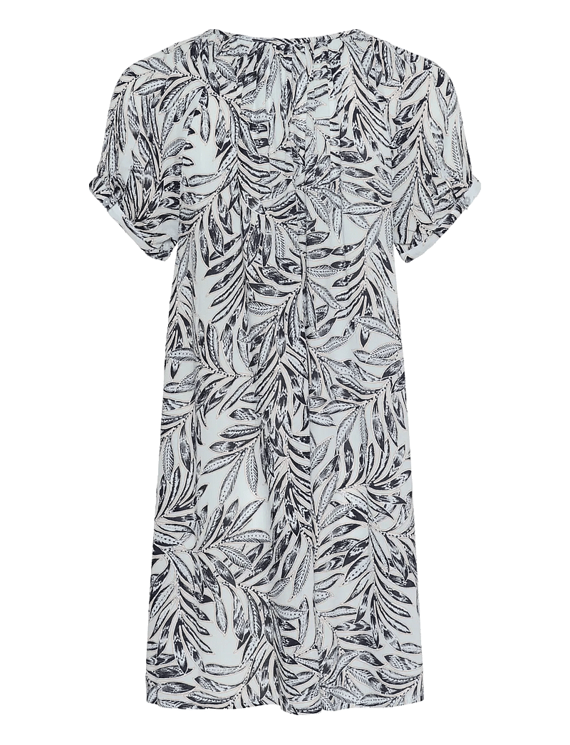 Kaffe - KAamber Tunic Printed - summer dresses - blue leaf print - 2