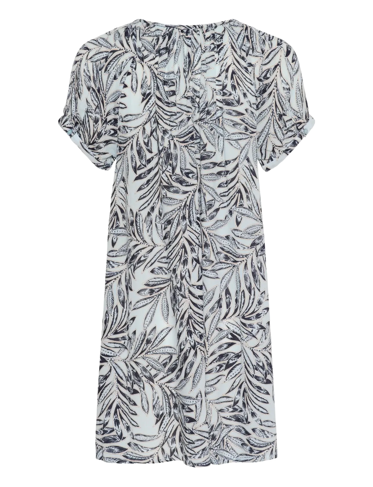 Kaffe - KAamber Tunic Printed - tuniken - blue leaf print - 2