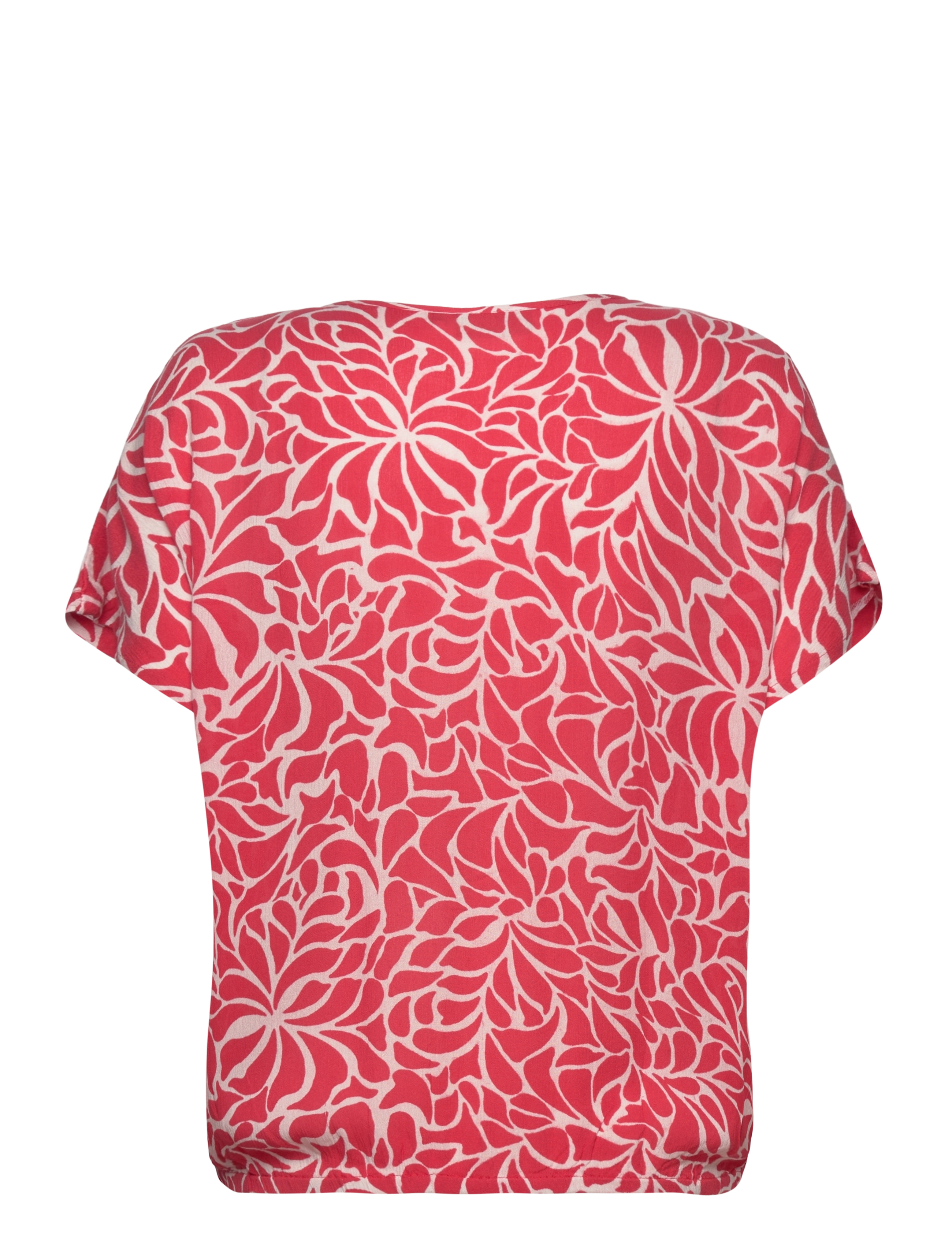 Kaffe - KAamber SL Printed - kurzämlige blusen - cayenne/white graphic flower - 2