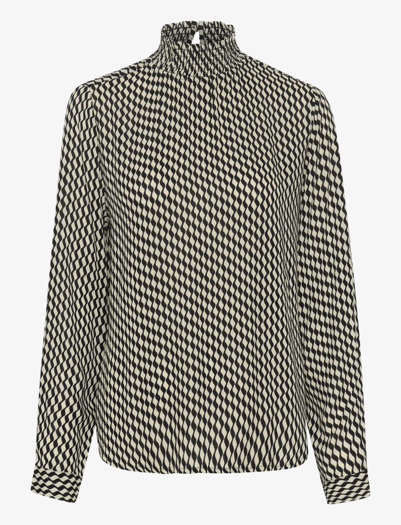 BLACK_WHITE WAVY PRINT