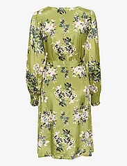 Kaffe - KApollie Short Dress Printed - zomerjurken - green stencil flower print - 1