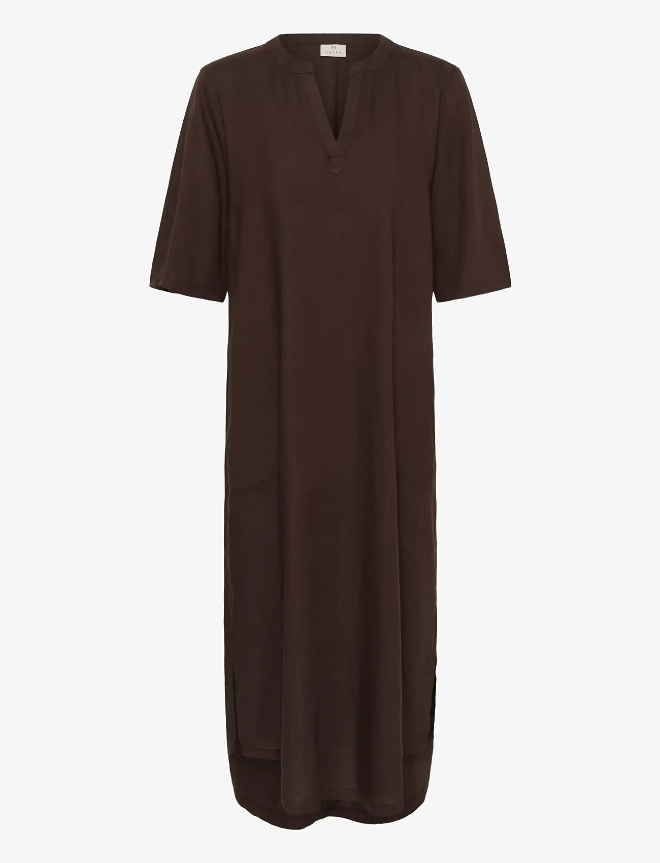 Kaffe - KAmilia Kaftan Dress - sommerkjoler - black coffee - 1