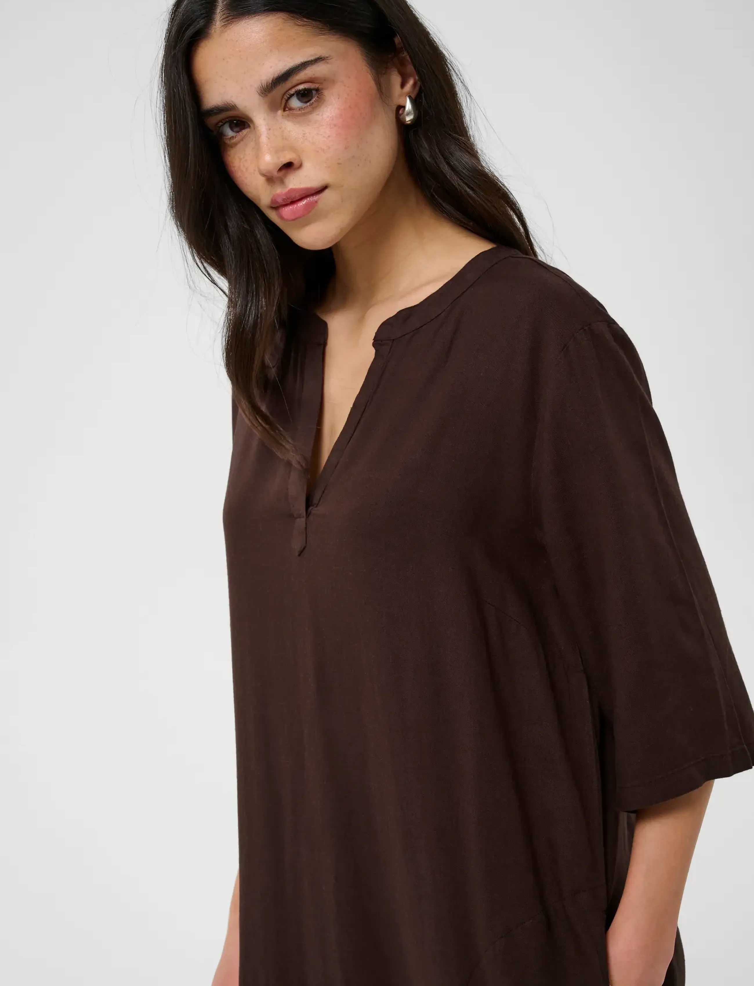 Kaffe - KAmilia Kaftan Dress - sommerkleider - black coffee - 5