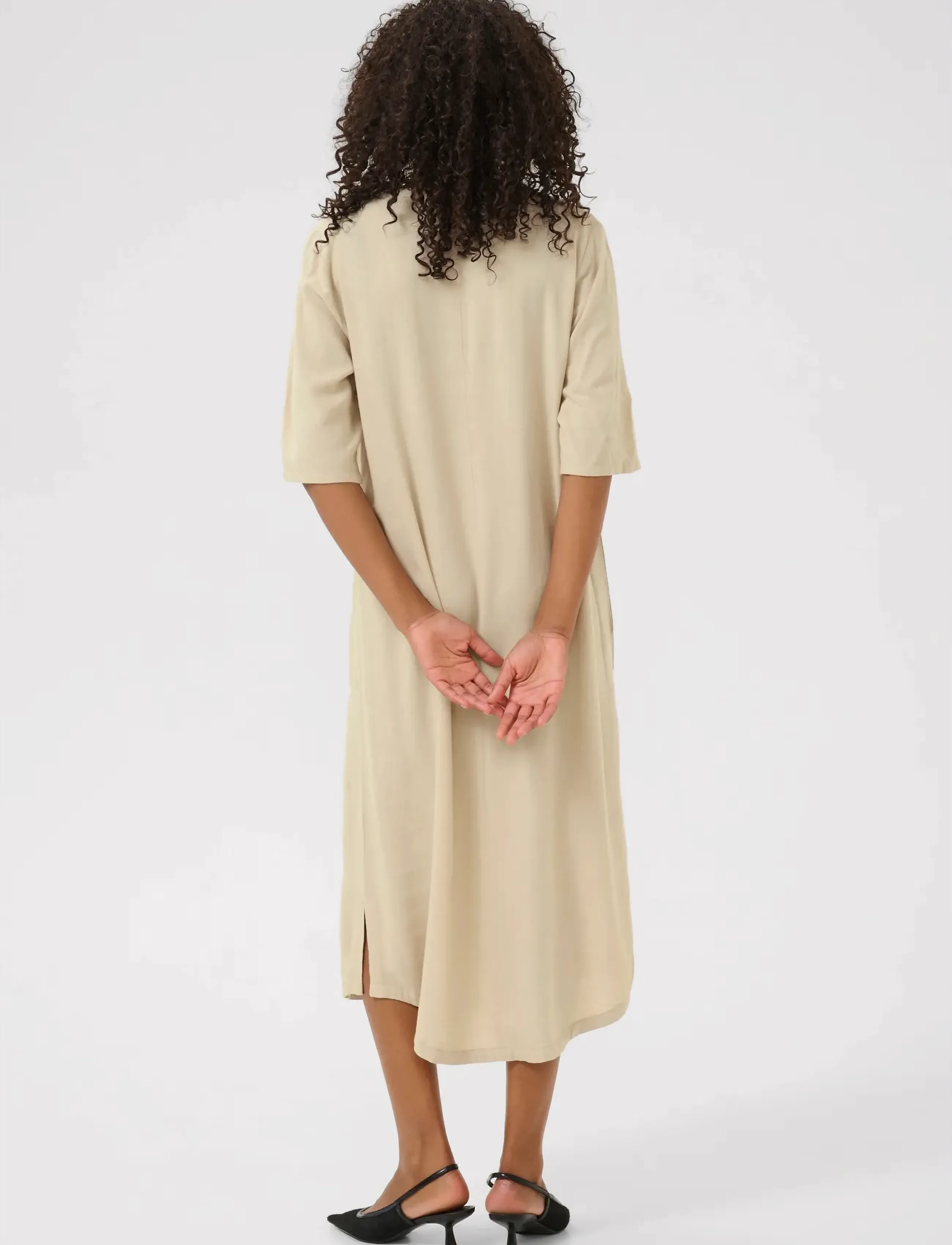 Kaffe - KAmilia Kaftan Dress - sommerkleider - feather gray - 3