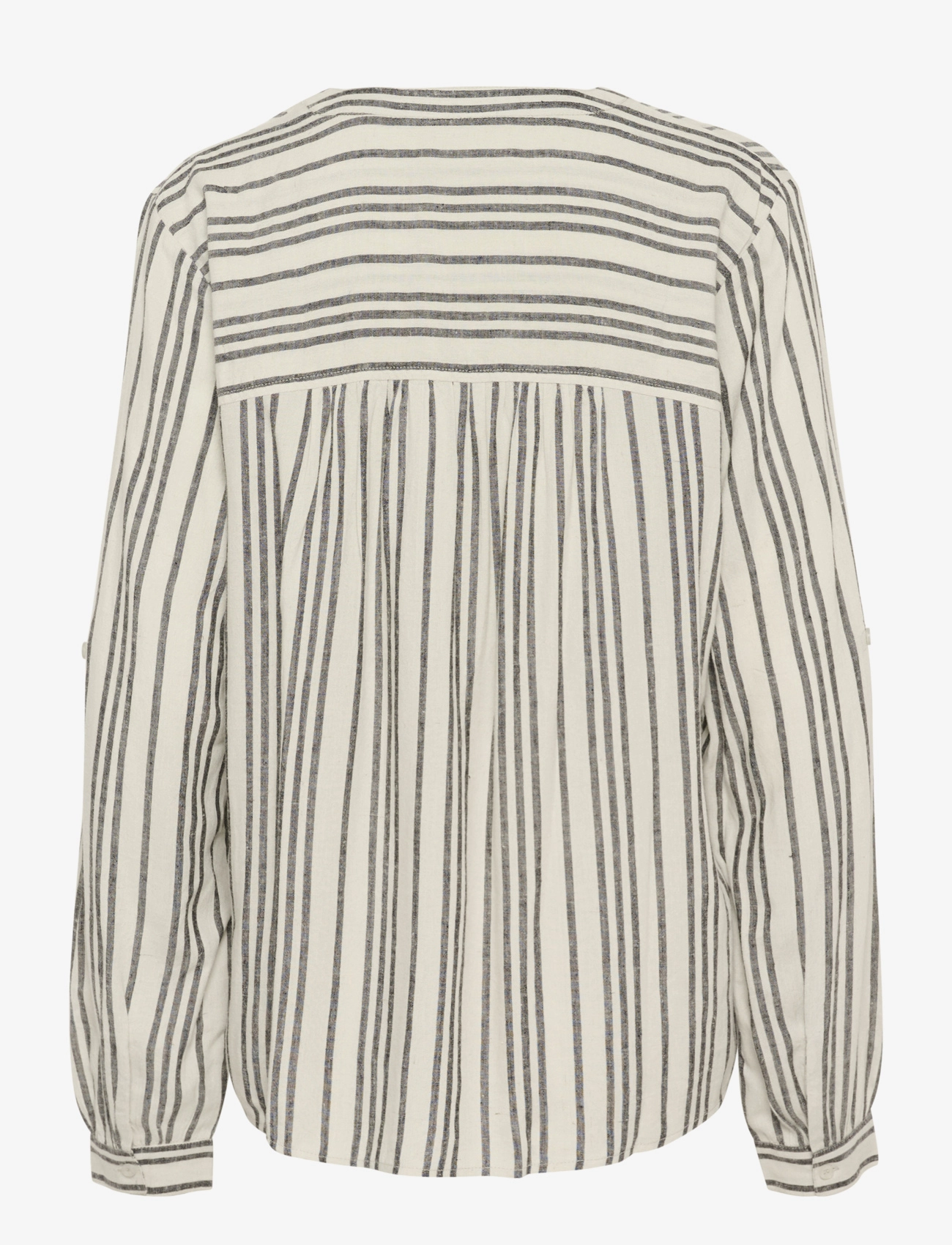 Kaffe - KAmilia Blouse - long sleeved blouses - moonstruck / black stripe - 2