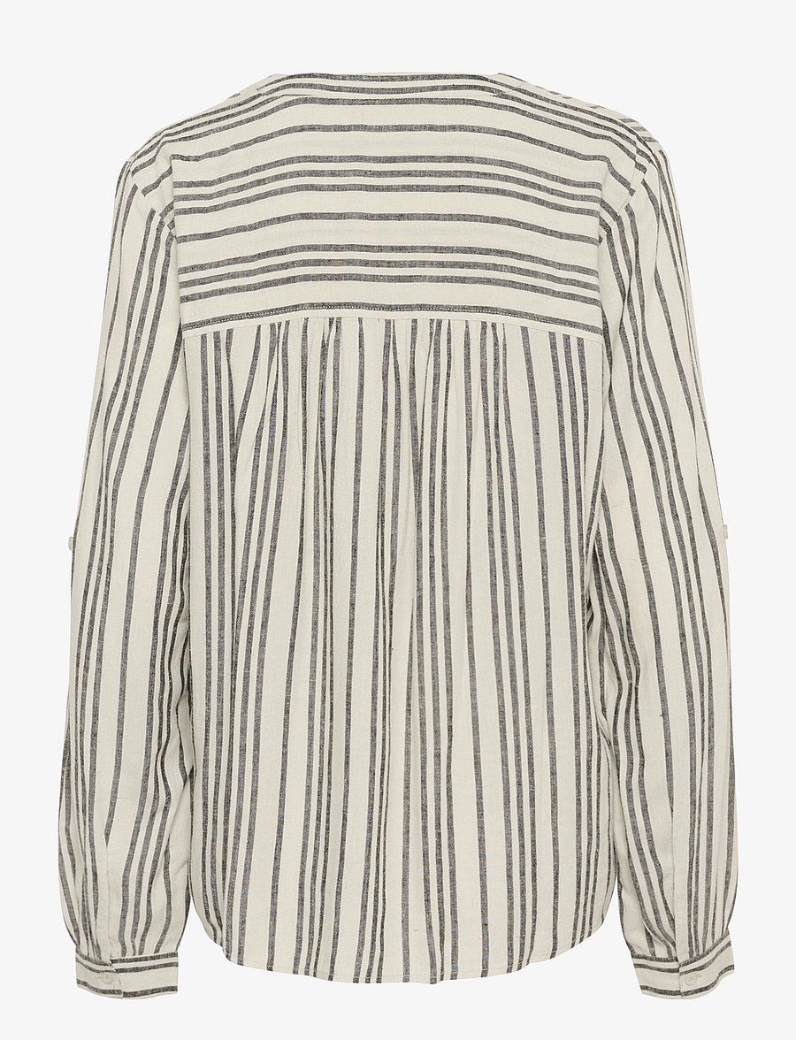 Kaffe - KAmilia Blouse - langärmelige blusen - moonstruck / black stripe - 2