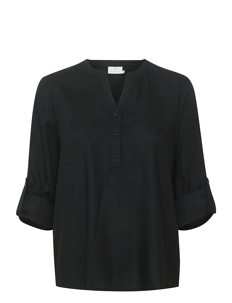Kaffe - KAmilia Blouse - langärmlige blusen - black deep - 1