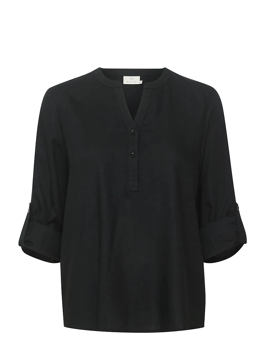 Kaffe - KAmilia Blouse - langärmelige blusen - black deep - 1