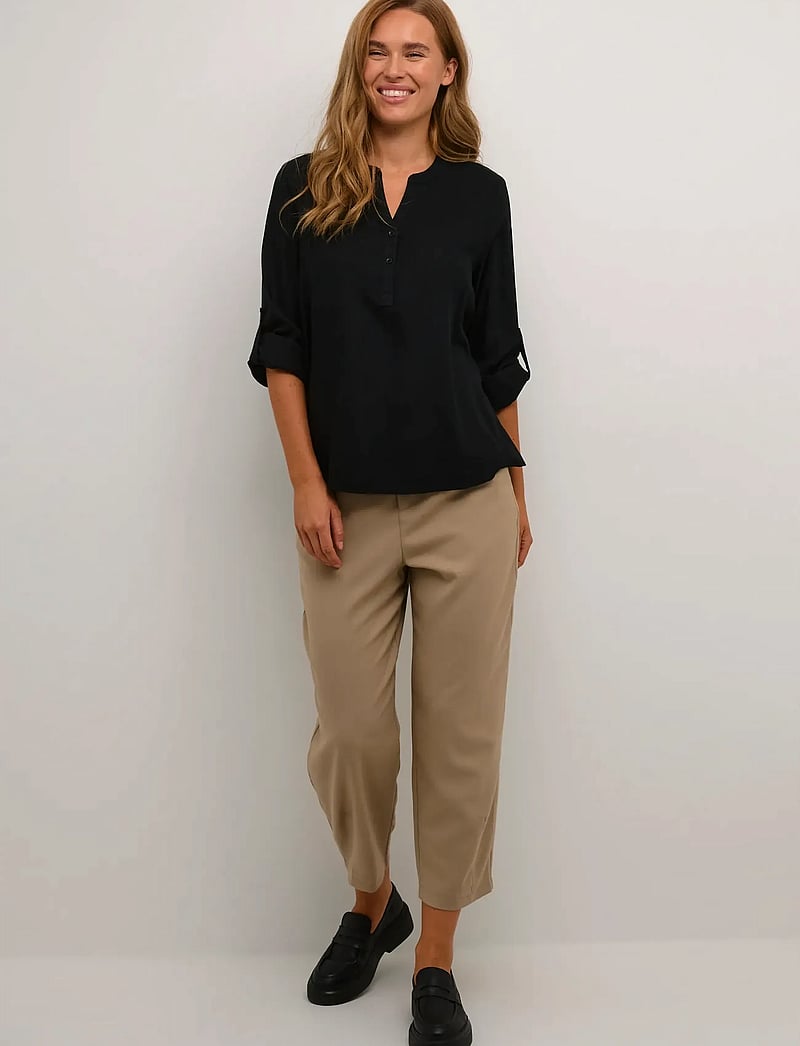 Kaffe - KAmilia Blouse - langærmede bluser - black deep - 3