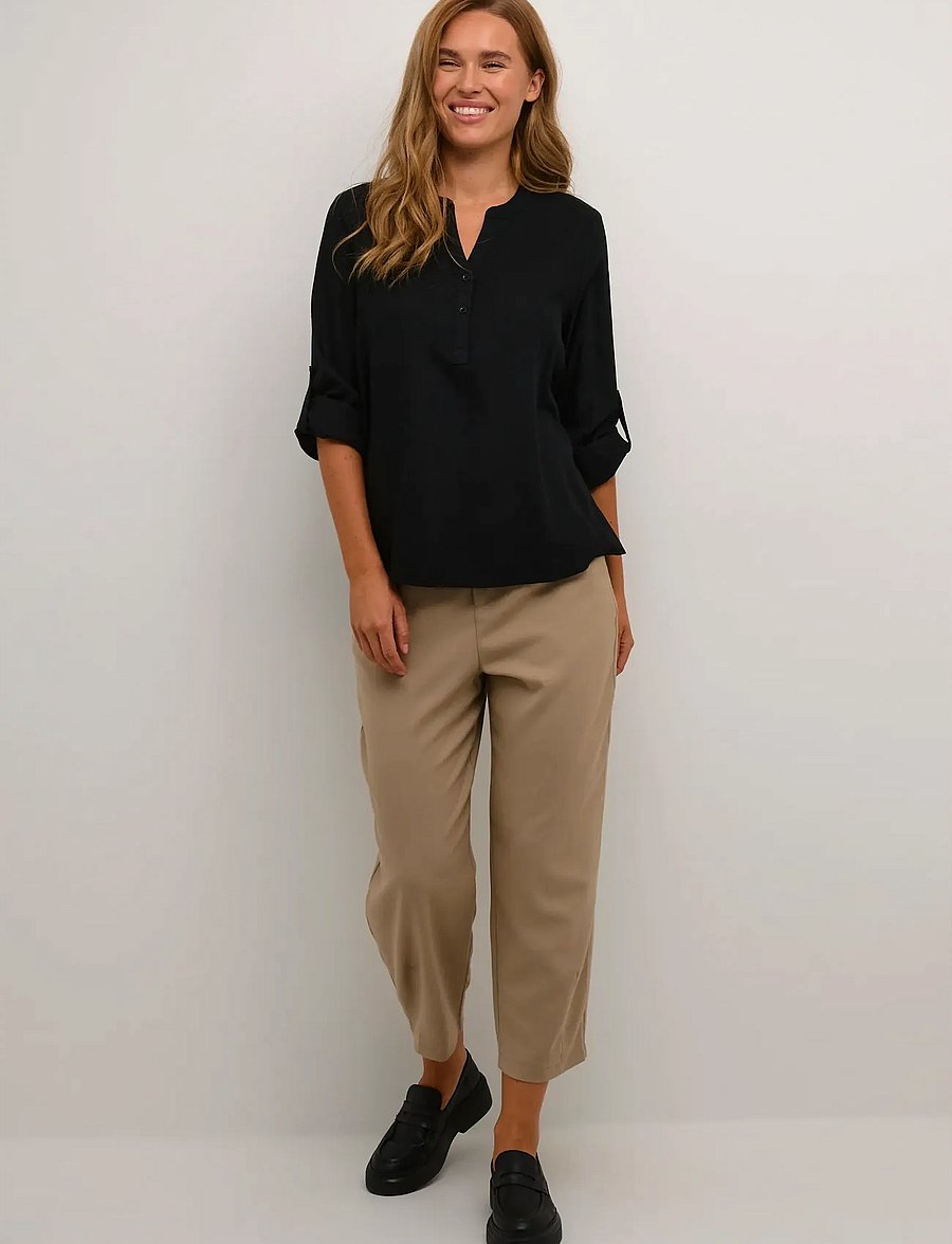 Kaffe - KAmilia Blouse - langärmelige blusen - black deep - 3