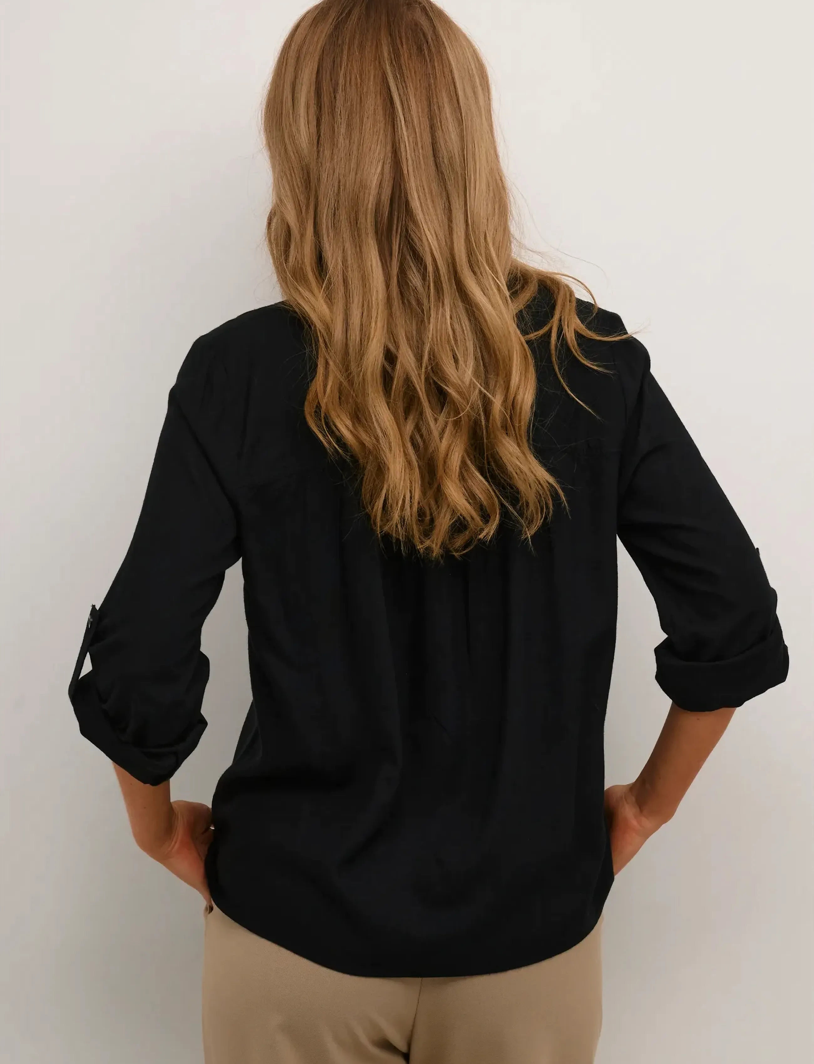 Kaffe - KAmilia Blouse - long-sleeved blouses - black deep - 4