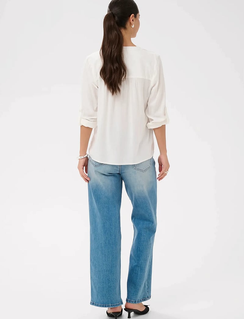 Kaffe - KAmilia Blouse - långärmade blusar - chalk - 5