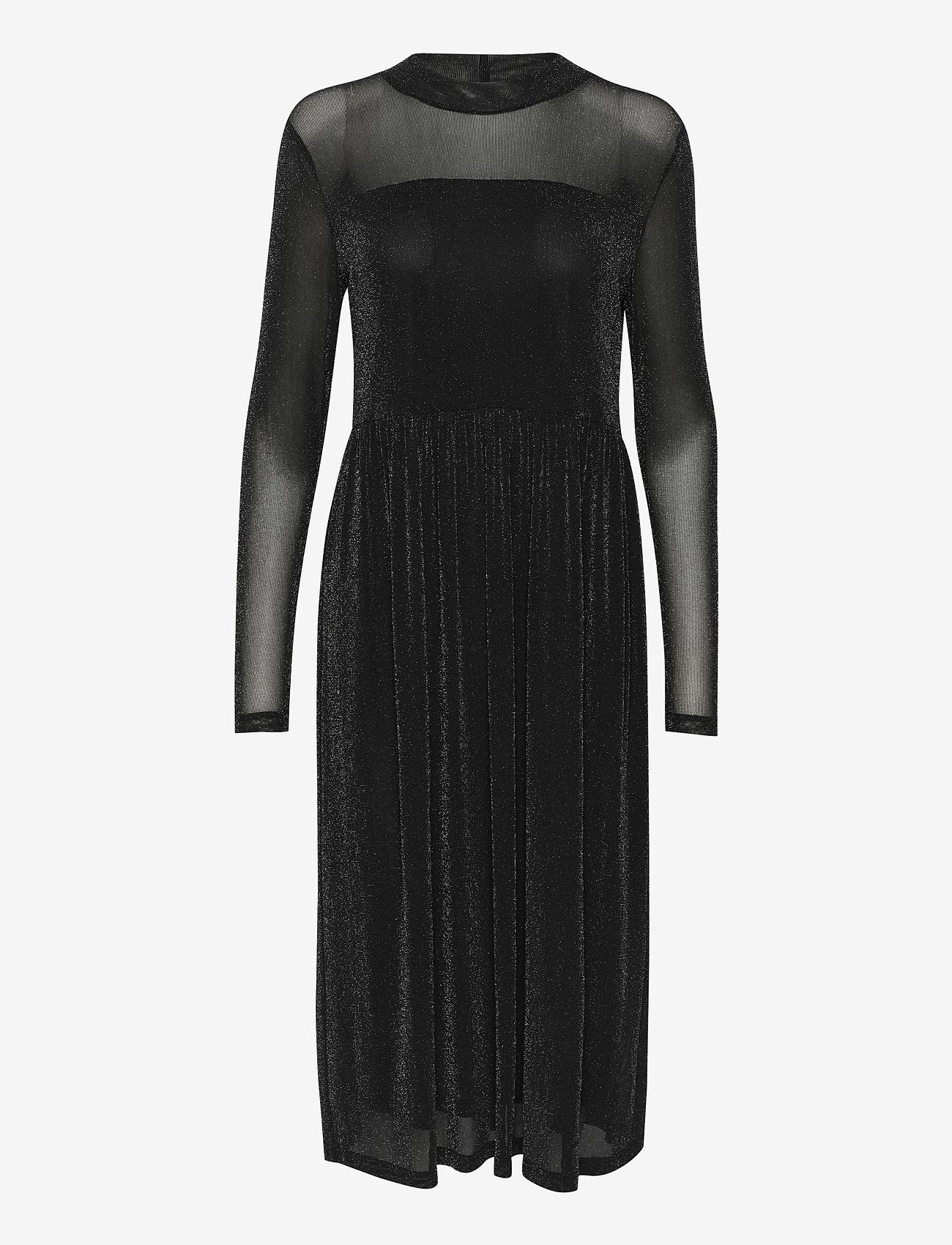 Kaffe - KAolga Mesh Dress - festklänningar - black deep - 1