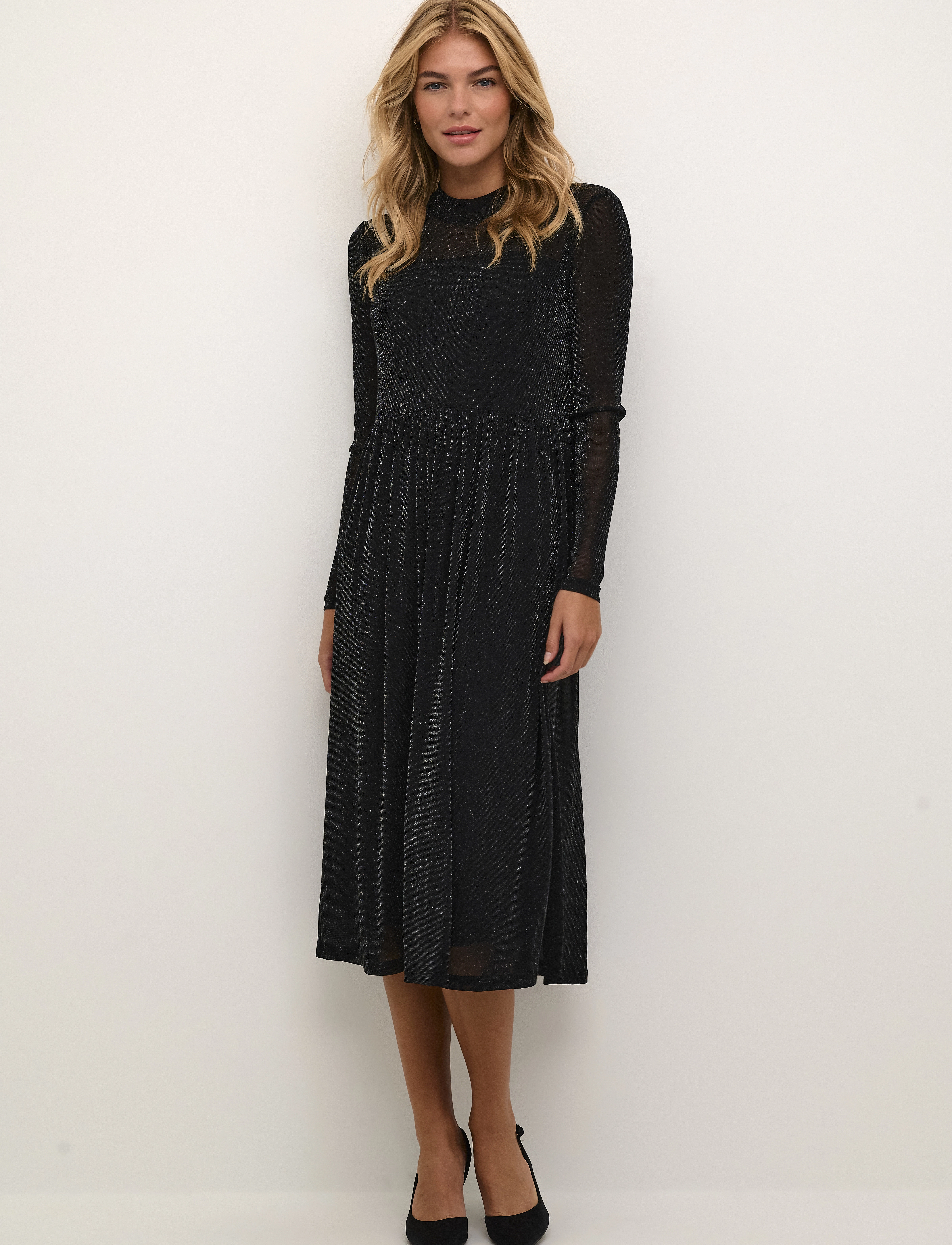 Kaffe - KAolga Mesh Dress - sukienka koktajlowa - black deep - 3