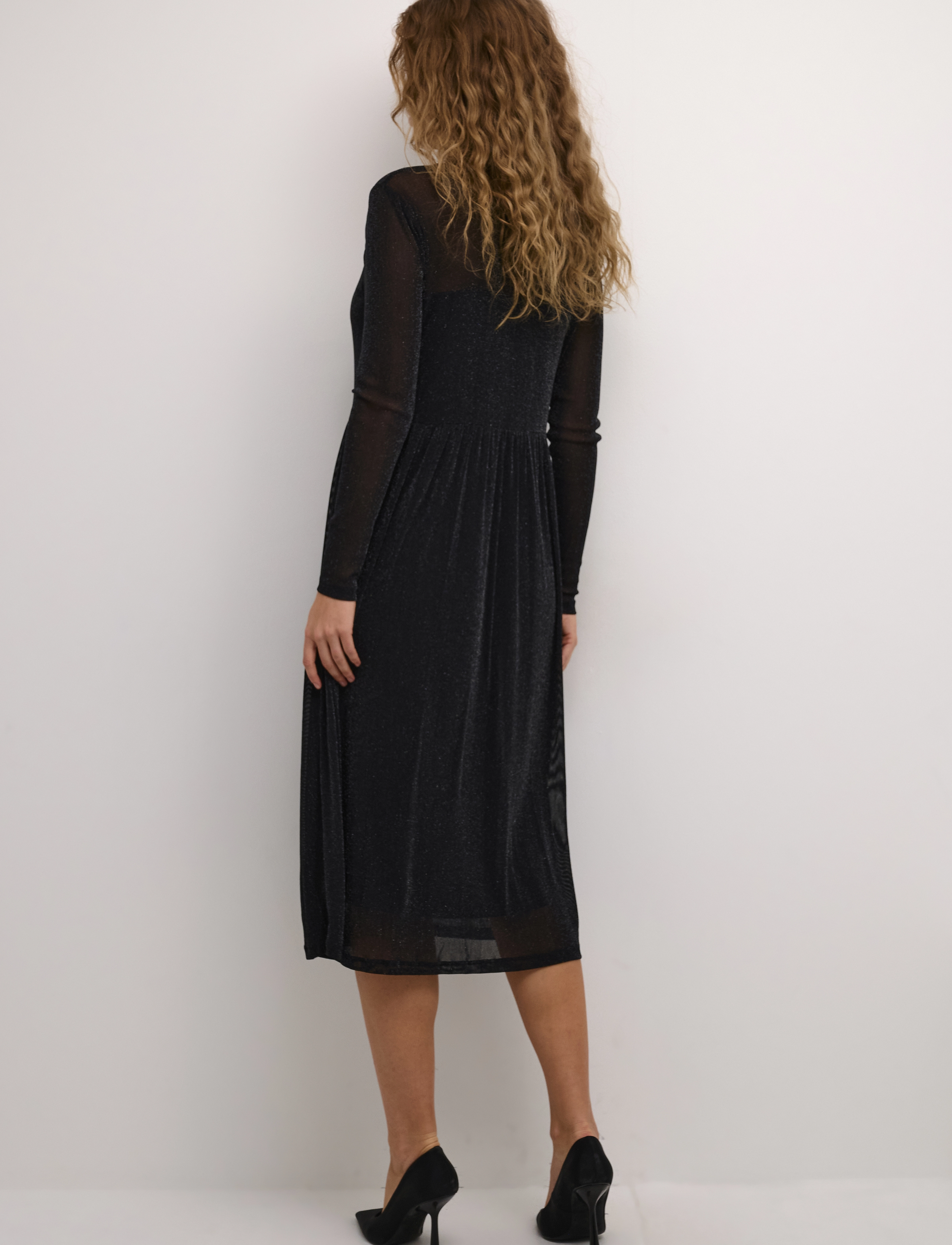 Kaffe - KAolga Mesh Dress - sukienka koktajlowa - black deep - 4