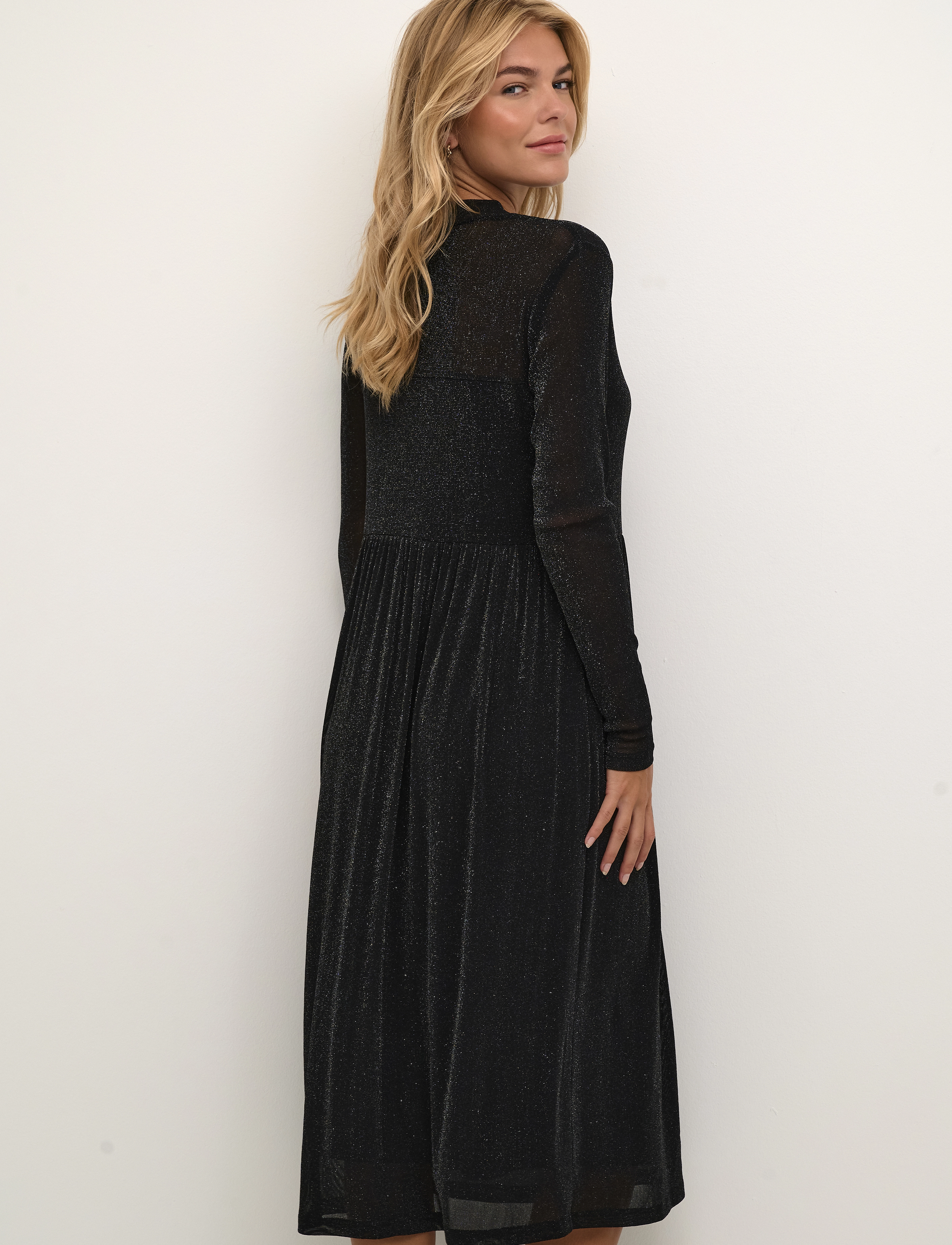 Kaffe - KAolga Mesh Dress - sukienka koktajlowa - black deep - 5