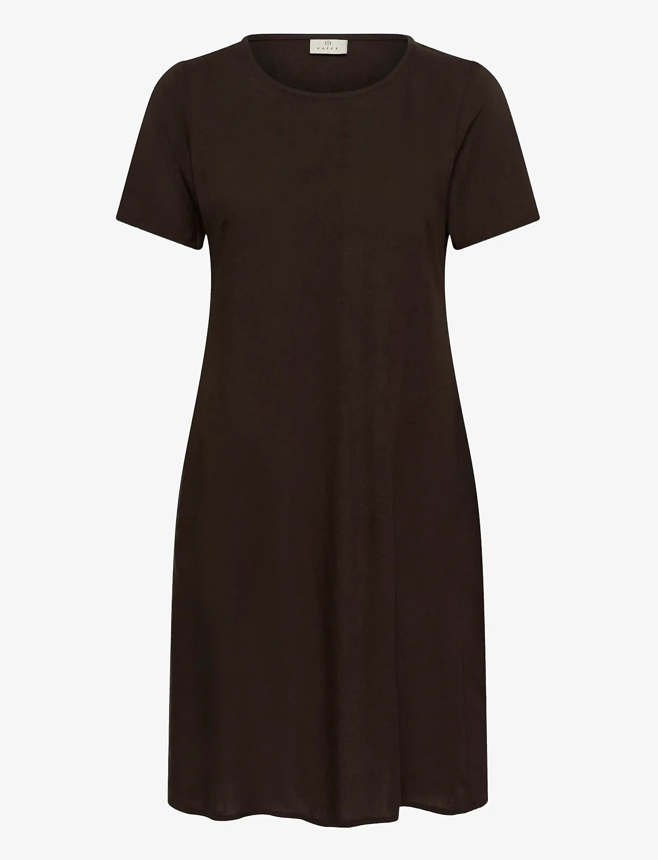 Kaffe - KAmilia Dress - vabaaja kleidid - black coffee - 1