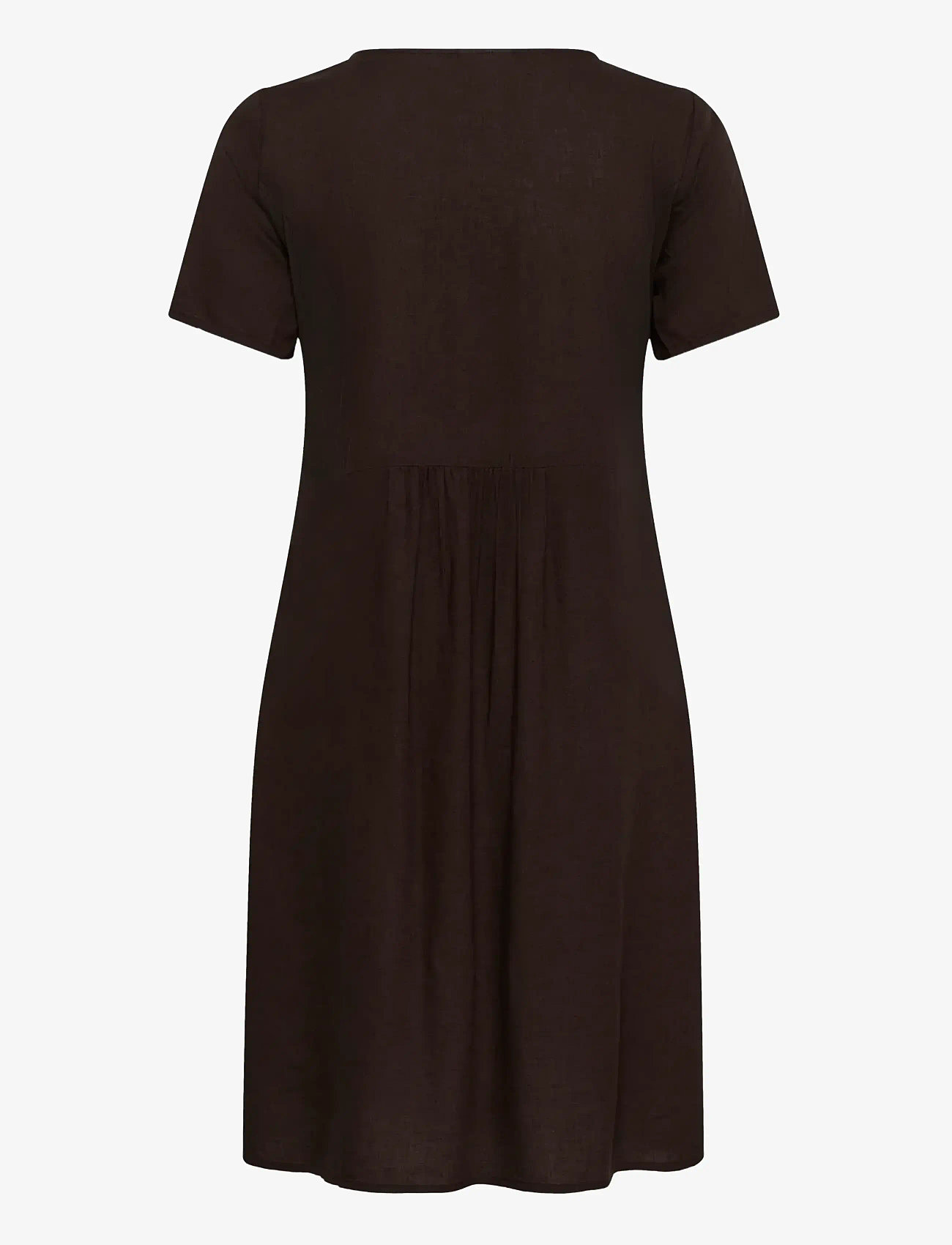 Kaffe - KAmilia Dress - vabaaja kleidid - black coffee - 2
