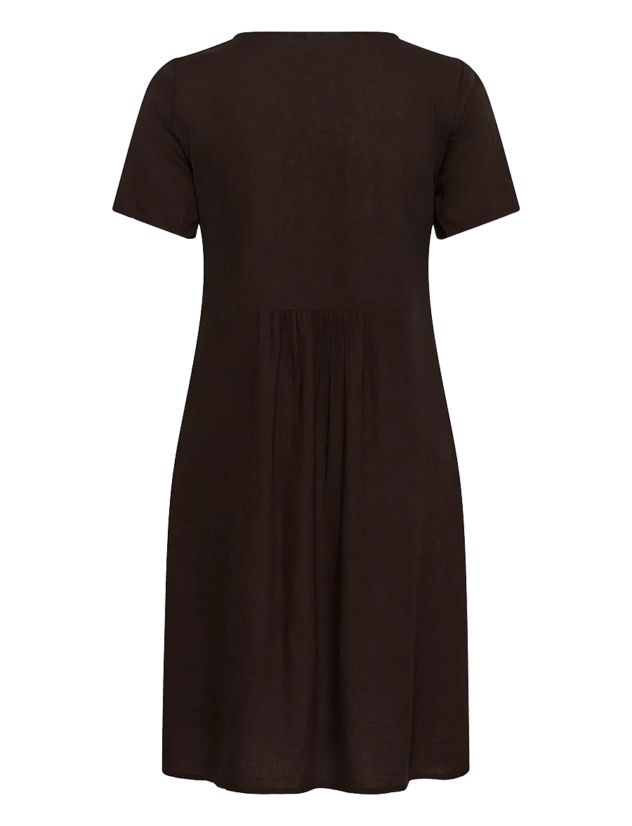 Kaffe - KAmilia Dress - t-shirtklänningar - black coffee - 2