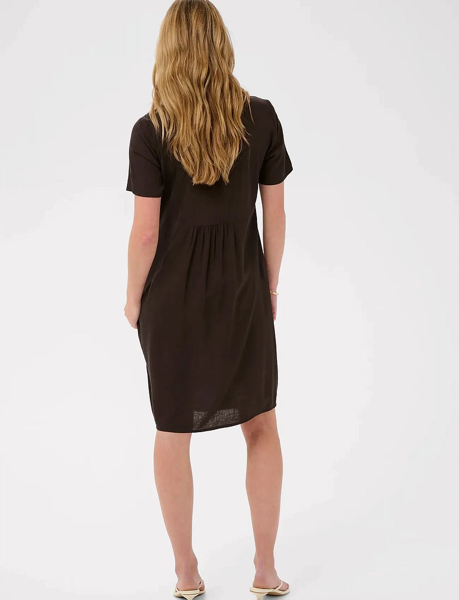 Kaffe - KAmilia Dress - t-shirtklänningar - black coffee - 4