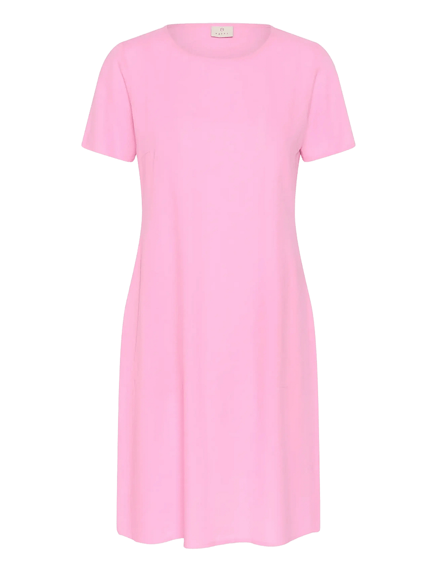 Kaffe - KAmilia Dress - t-shirtklänningar - pink frosting - 1