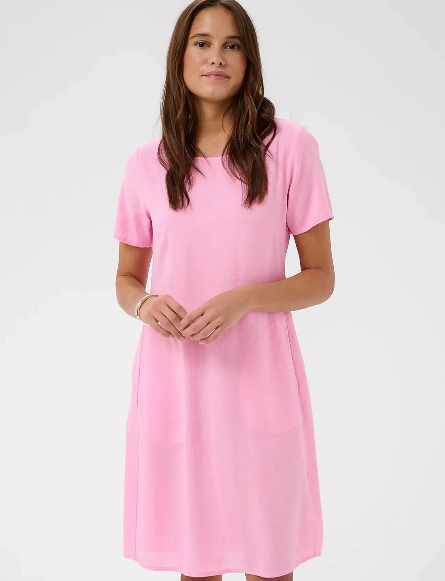 Kaffe - KAmilia Dress - t-shirtklänningar - pink frosting - 0