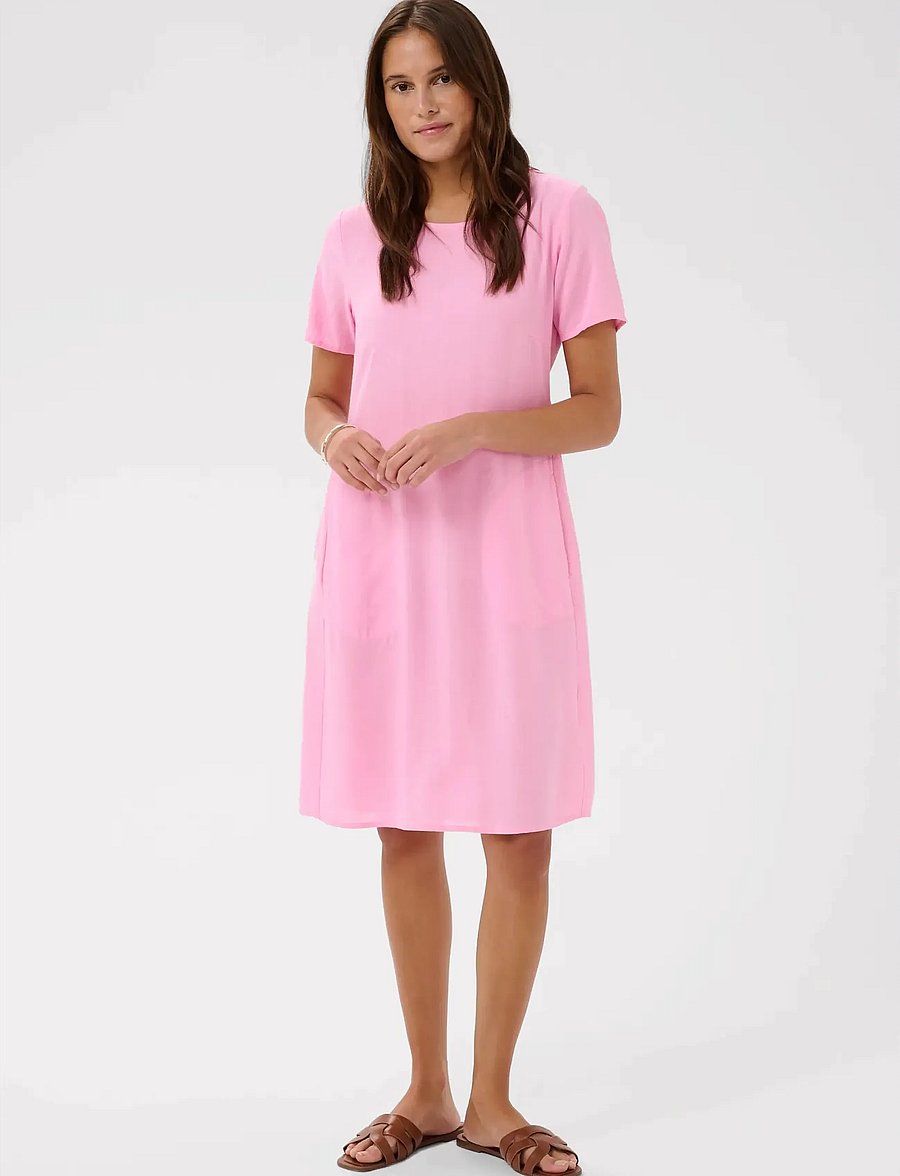 Kaffe - KAmilia Dress - t-shirtklänningar - pink frosting - 3