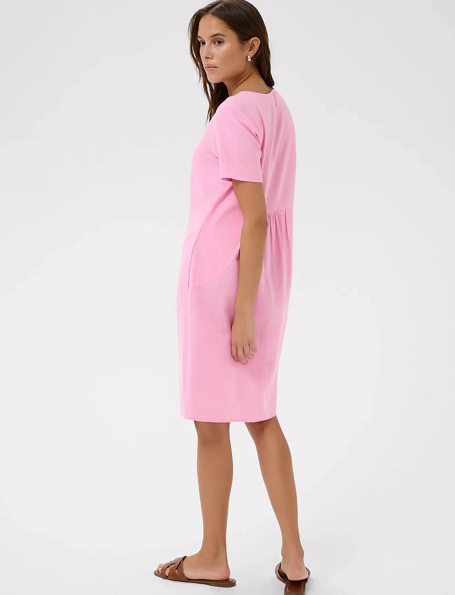 Kaffe - KAmilia Dress - t-shirtklänningar - pink frosting - 4
