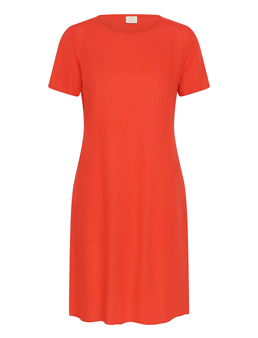 Kaffe - KAmilia Dress - t-shirt dresses - poppy red - 1