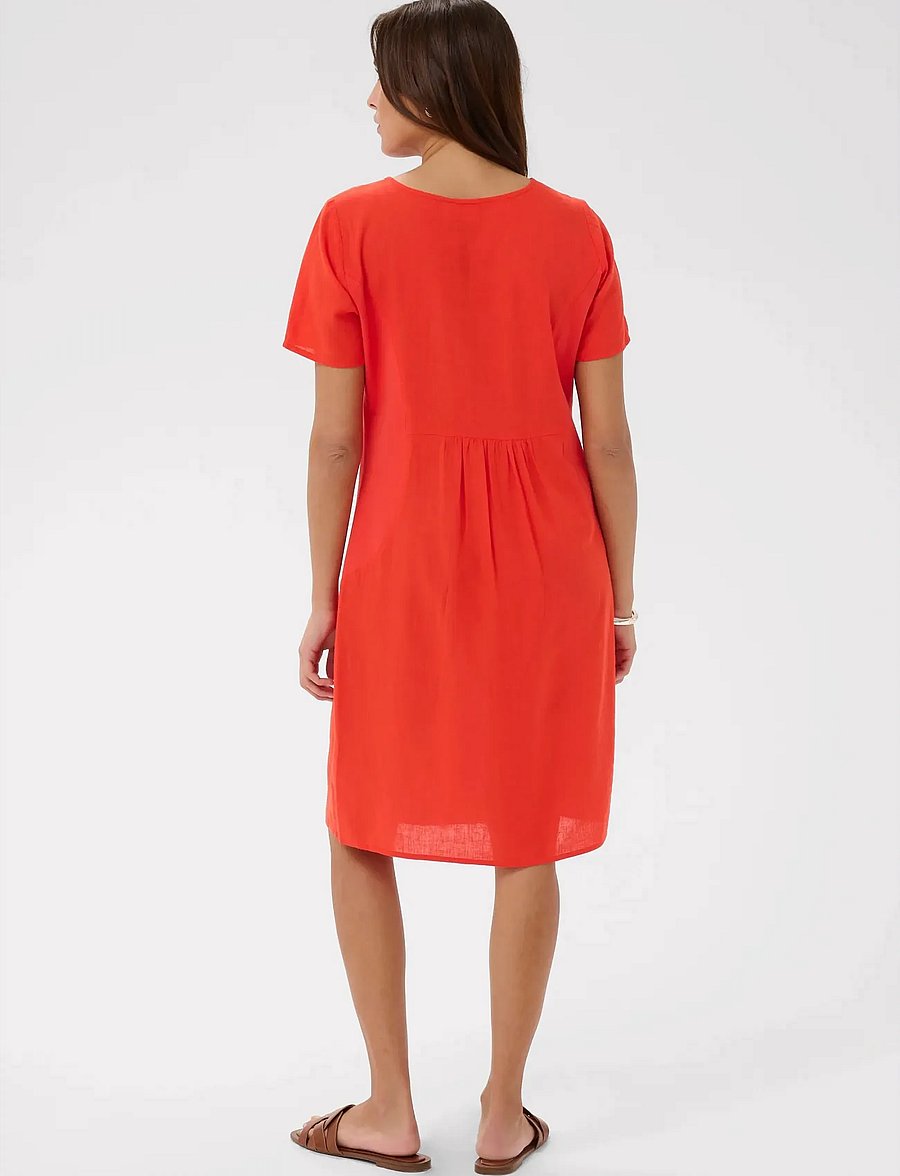 Kaffe - KAmilia Dress - t-shirt dresses - poppy red - 4