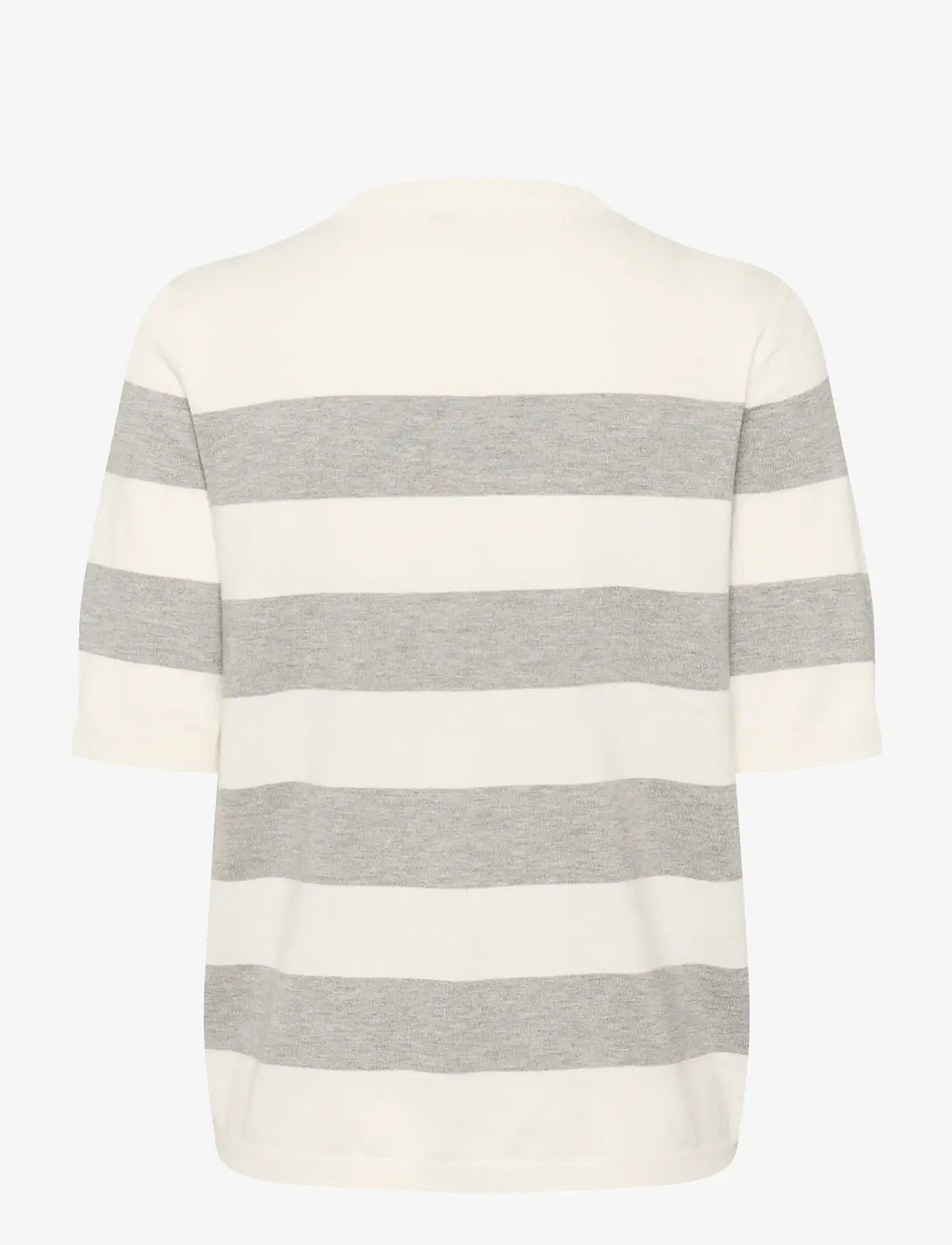 Kaffe - KAlizza Striped Knit - striktrøjer - chalk/greymel. bold stripe - 2