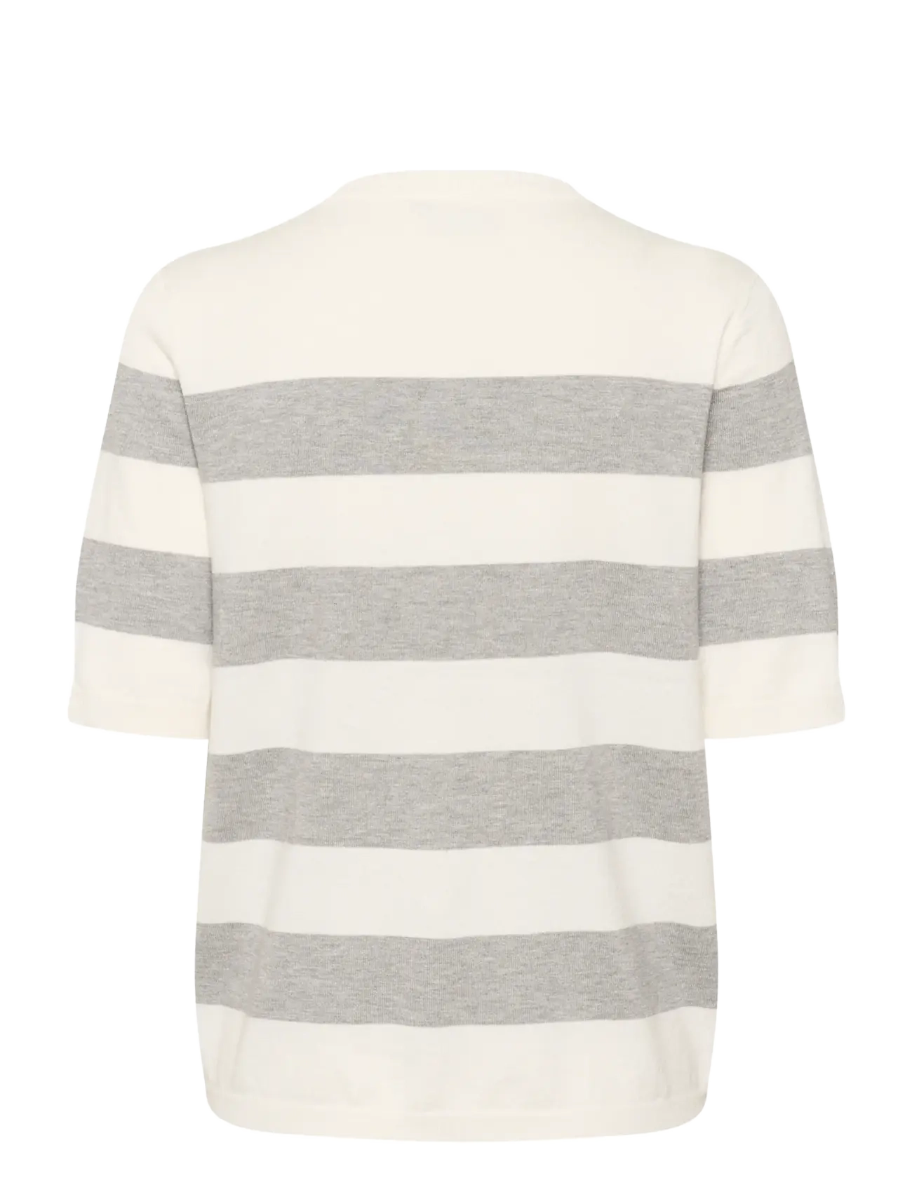 Kaffe - KAlizza Striped Knit - trøjer - chalk/greymel. bold stripe - 2