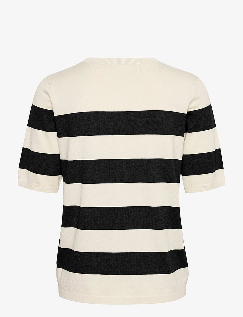 Kaffe - KAlizza Striped Knit - gebreide truien - black/turtledove bold stripe - 2