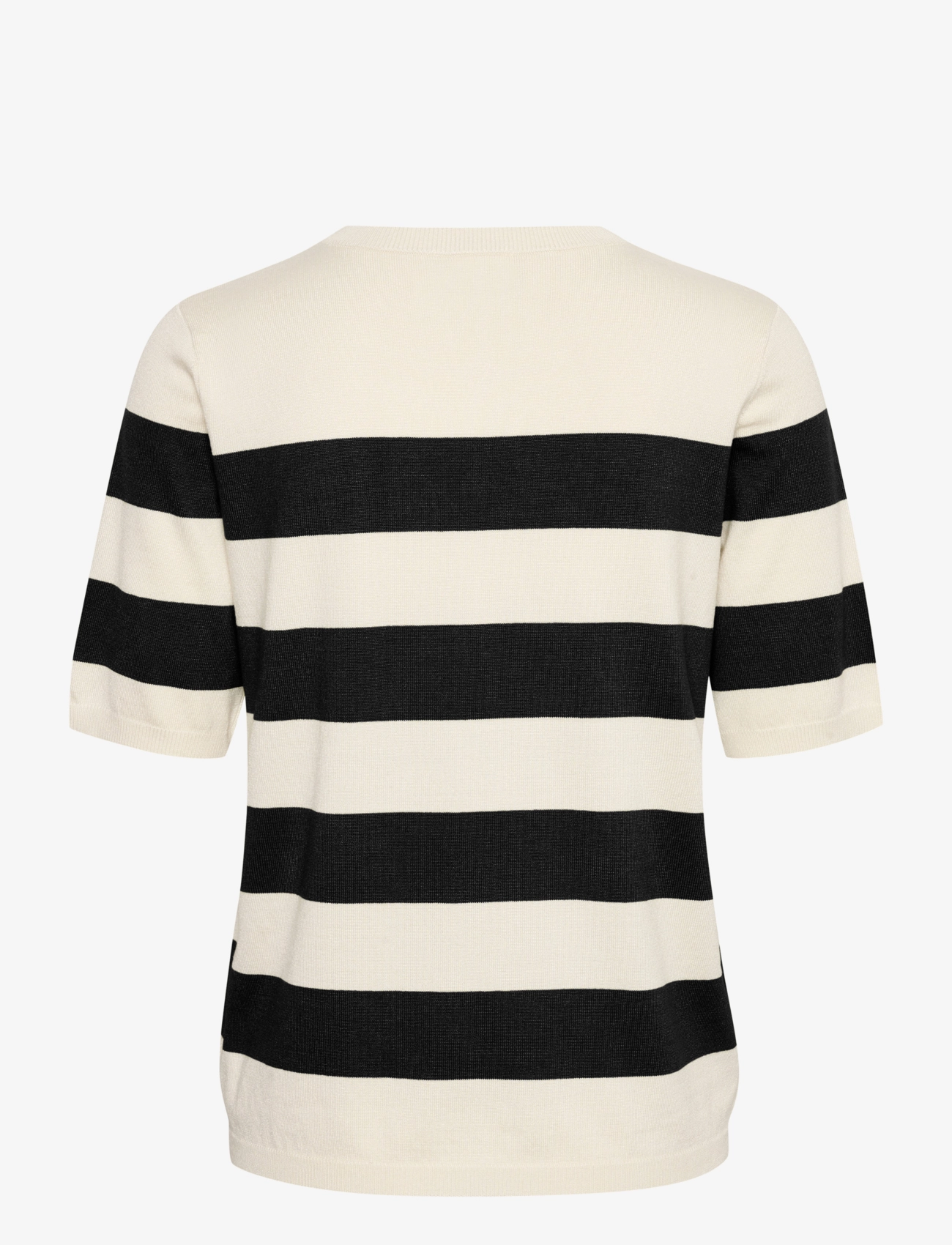Kaffe - KAlizza Striped Knit - trøjer - black/turtledove bold stripe - 2