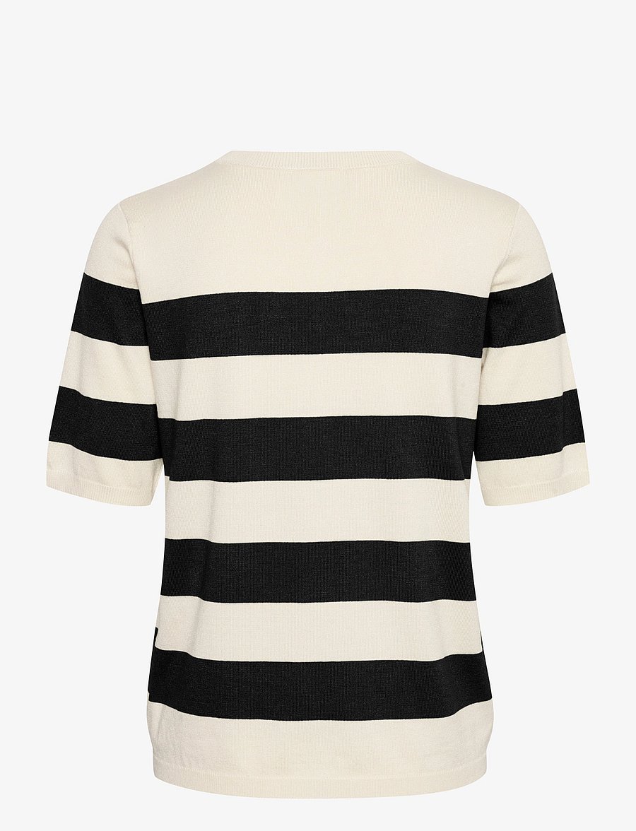 Kaffe - KAlizza Striped Knit - sviitrid - black/turtledove bold stripe - 2