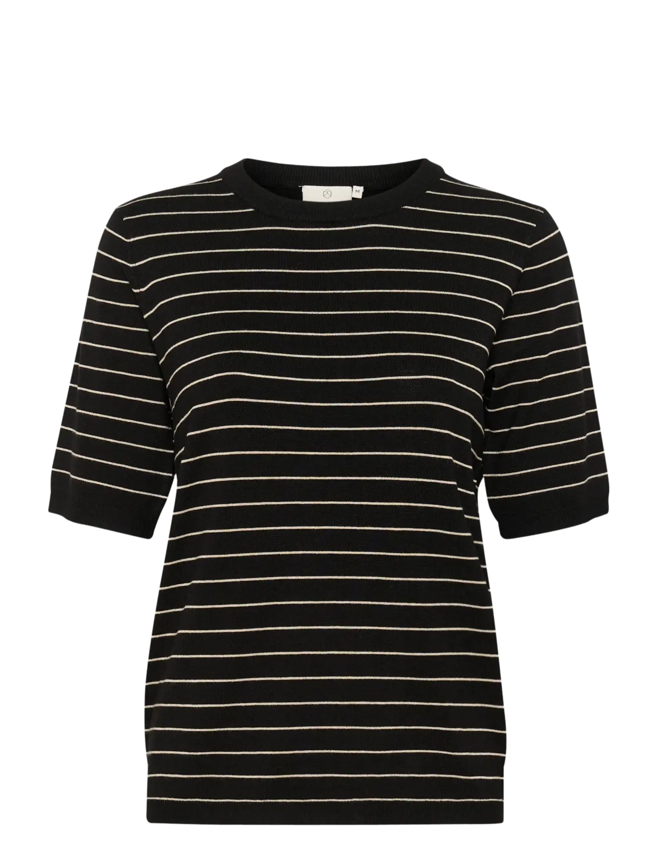 Kaffe - KAlizza Striped Knit - pullover - black/feathergreymel. narrow - 1