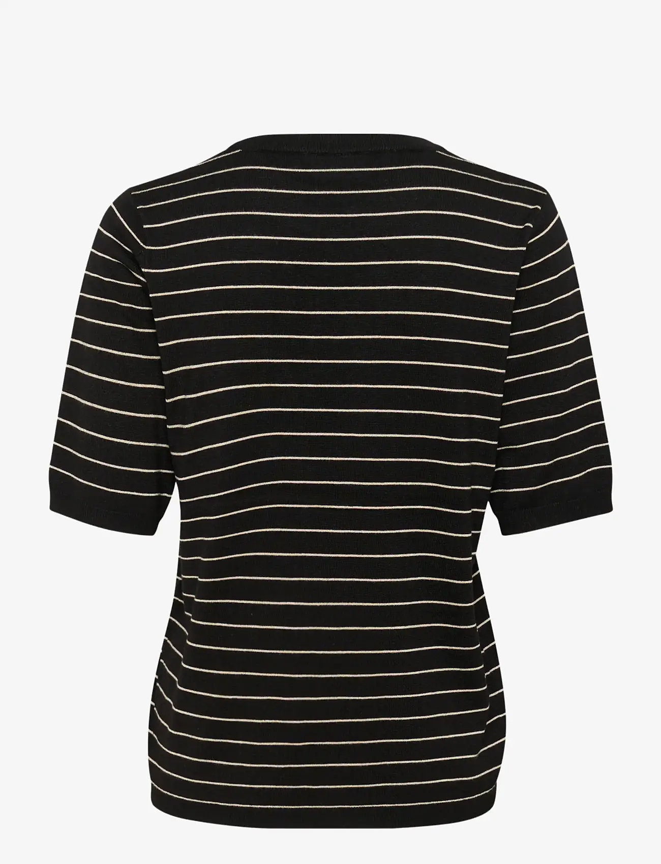 Kaffe - KAlizza Striped Knit - efterårstøj - black/feathergreymel. narrow - 2