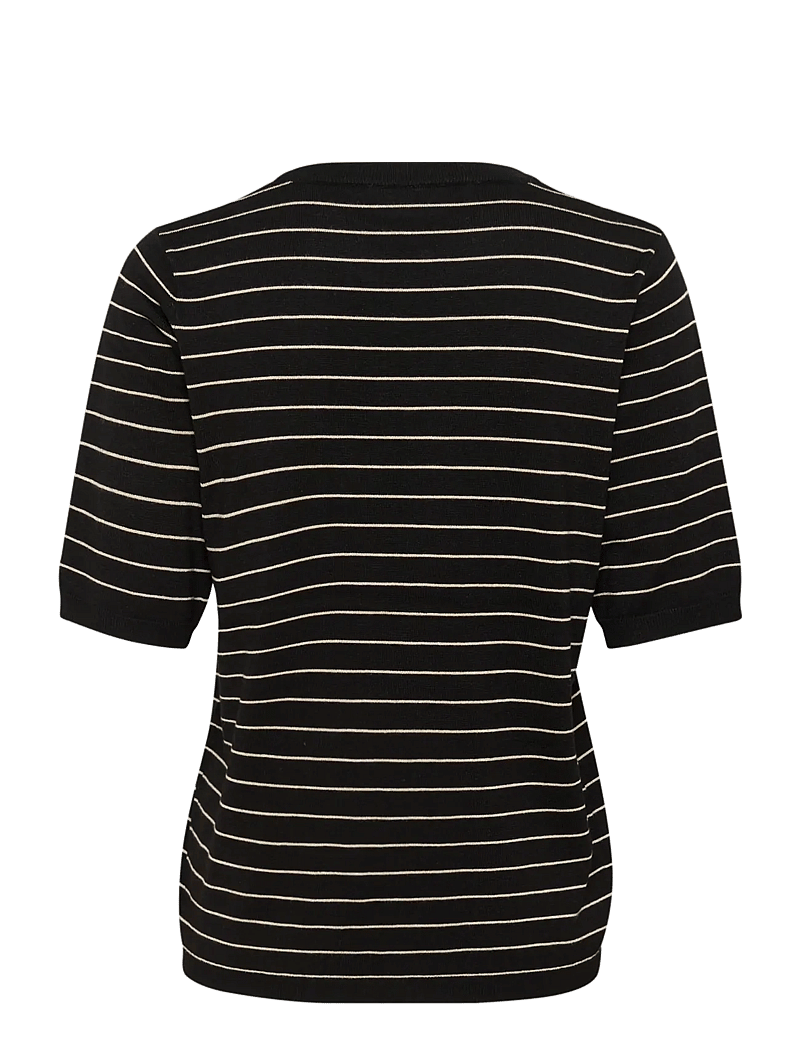 Kaffe - KAlizza Striped Knit - pullover - black/feathergreymel. narrow - 2