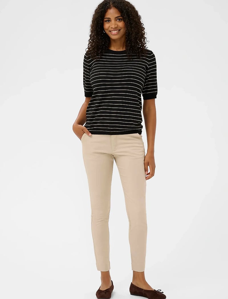 Kaffe - KAlizza Striped Knit - pullover - black/feathergreymel. narrow - 3
