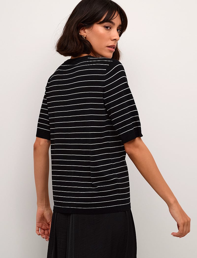 Kaffe - KAlizza Striped Knit - pullover - black/feathergreymel. narrow - 5